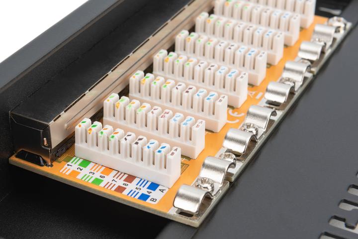 Actual product image Digitus 1U 8-Port 10" Cat6 shielded black