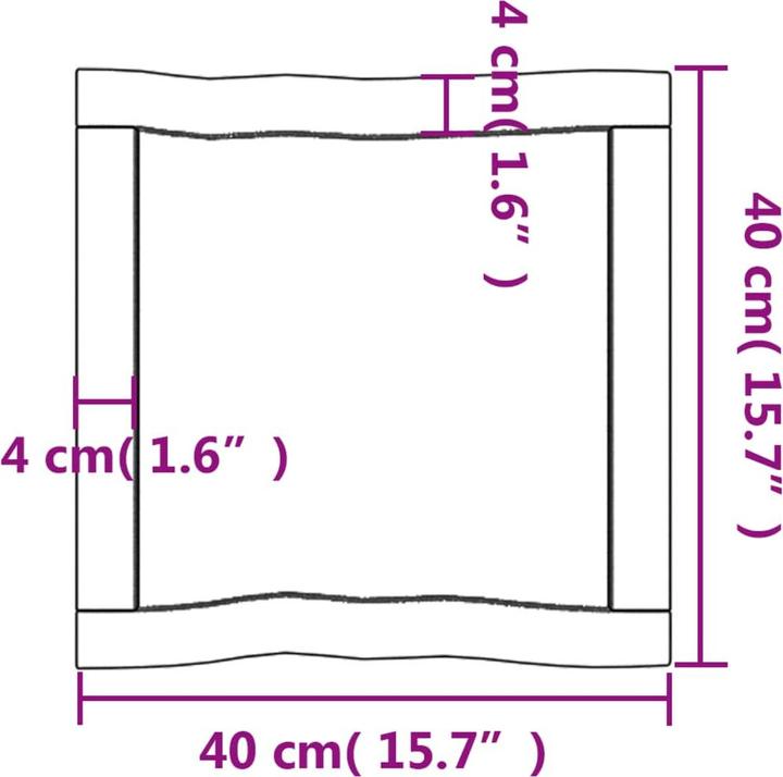Image du produit VidaXL Nili (40 x 40 x 6 cm)