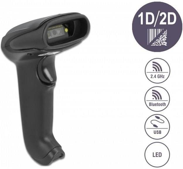 Productafbeelding Delock Barcodescanner 90562 USB & Bluetooth 1D/2D (2D-streepjescodes, 1D streepjescodes, QR-code)