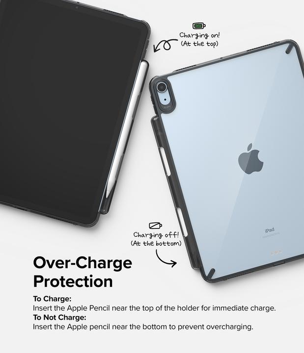 Productafbeelding Ringke Exclusieve harde Fusion Combo case met gel frame voor iPad Air 2020/2022 + doorzichtige (iPad Air 2020 (4e generatie), iPad Air 2022 (5e gen))