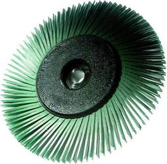 Produktbild 3M 27605 Scotch-Brite Radial Bristle Brush BB-ZB mit Adapter, P50, Typ A, 152,4 mm, 12,7 mm, 25,4 mm (P50)