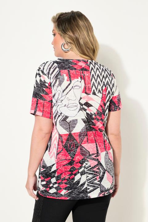 Image du produit Miamoda T-shirt à coupe confortable et imprimé à patch pailleté (52)
