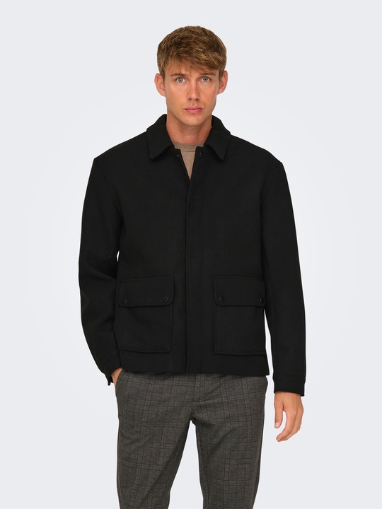 Actual product image Only & Sons Fly-away collar cuffs with button jacket jacket (M)
