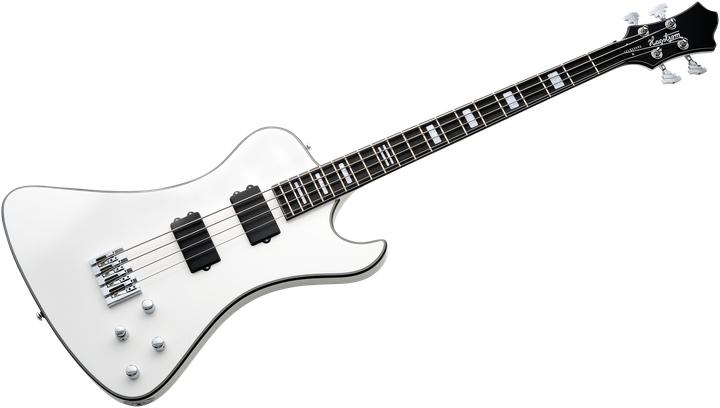 Produktbild Hagstrom E-Bass, Nekromant 4, White Gloss (E-Gitarre, Mahagoni)