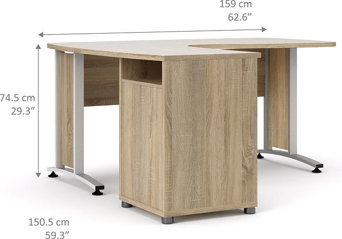Produktbild Tvilum Schreibtisch Prisme (159 x 150 x 74 cm)
