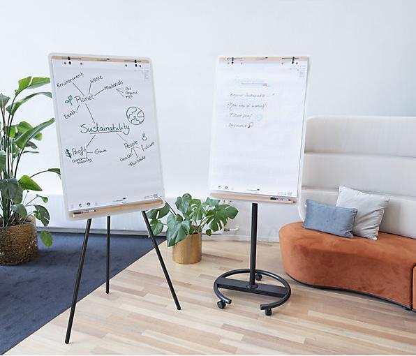 Produktbild Legamaster SKETCH INFINITE mobiles Flipchart Rundfuss