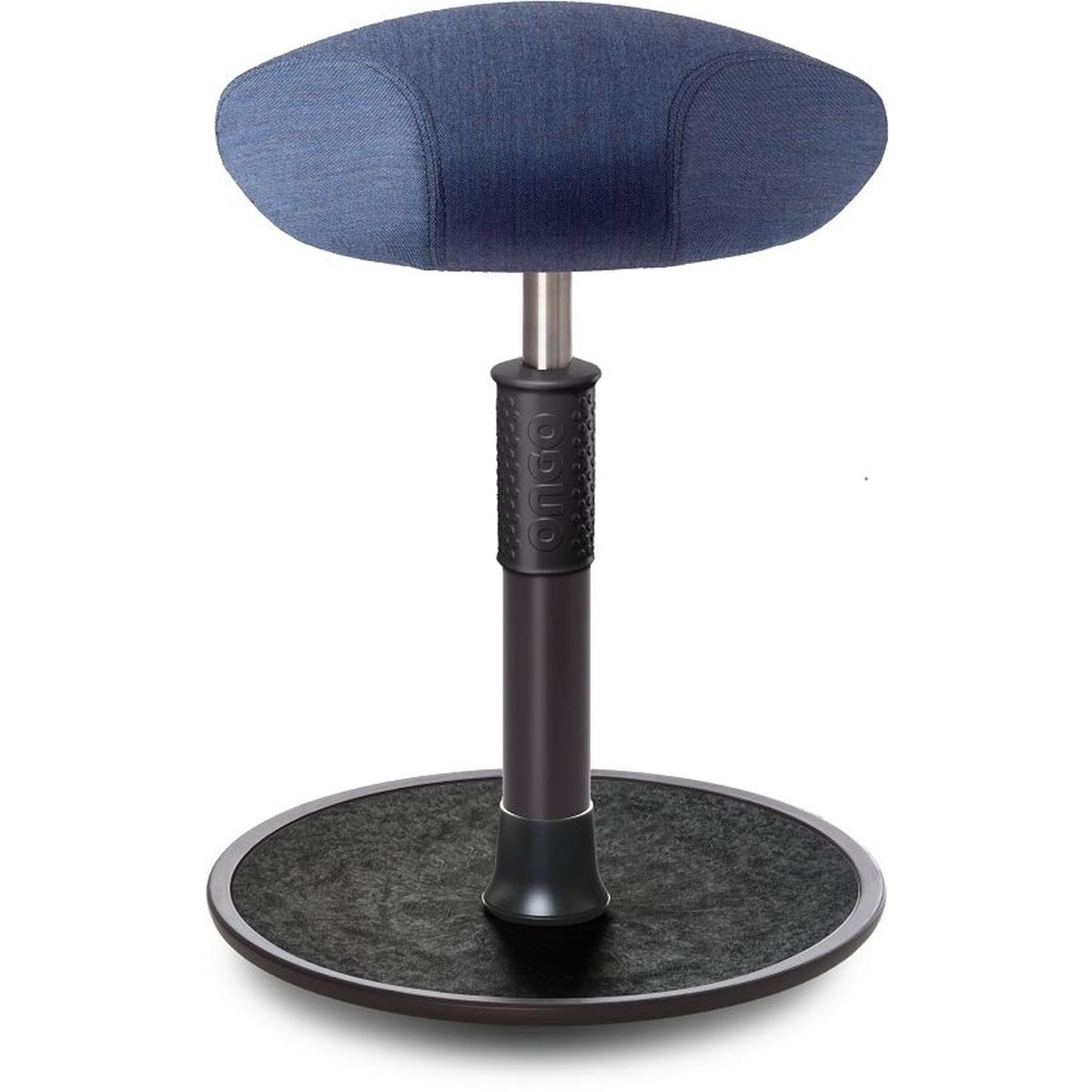 Ongo, Bürostuhl, Sitz- Stehhocker Free Regular Triangel kvadrat Remix Jeans schwarz /schwarz