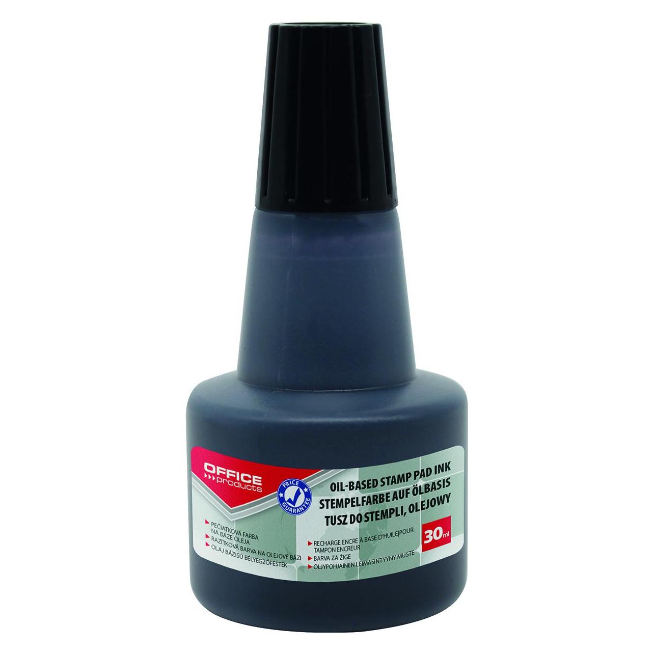 Office Products, Stempel, Olie-inkt Voor Metalen Stempels, 30ml, Zwart