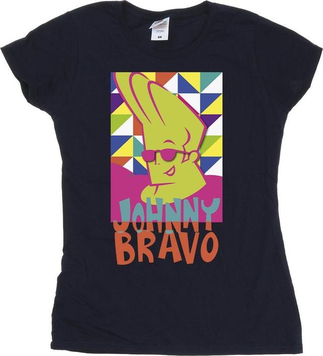 Johnny Bravo Multi Triangles Pop Art TShirt (L)