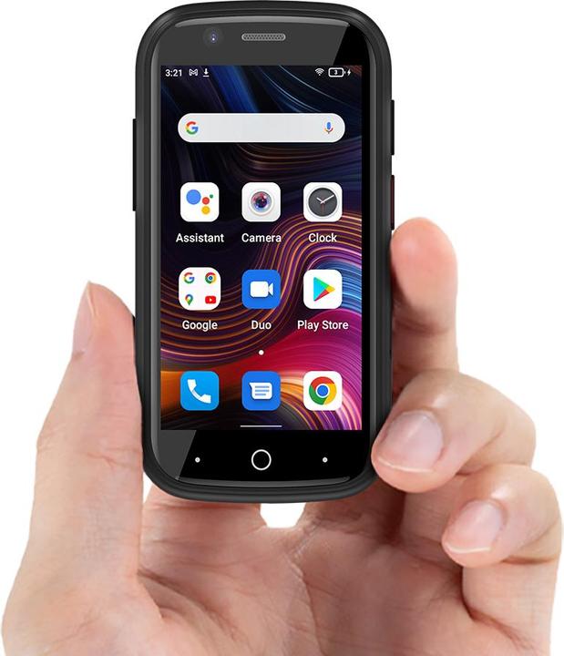 Immagine prodotto Unihertz Gelatina 2E -puhelin, 64/4 Gt, hopea (64 GB, Argento, 3", 4G)