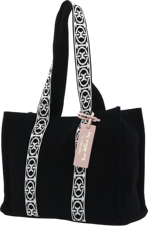 Actual product image Coccinelle Never Without Bag Ribbon Handbag Canvas Fabric