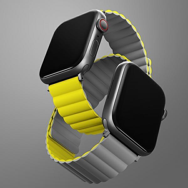 Produktbild Uniq pasek Revix Apple Watch Series 1/2/3/4/5/6/7/8/SE/SE2/Ultra 42/44/45/49mm. Reversible Magnetic (Silicon)