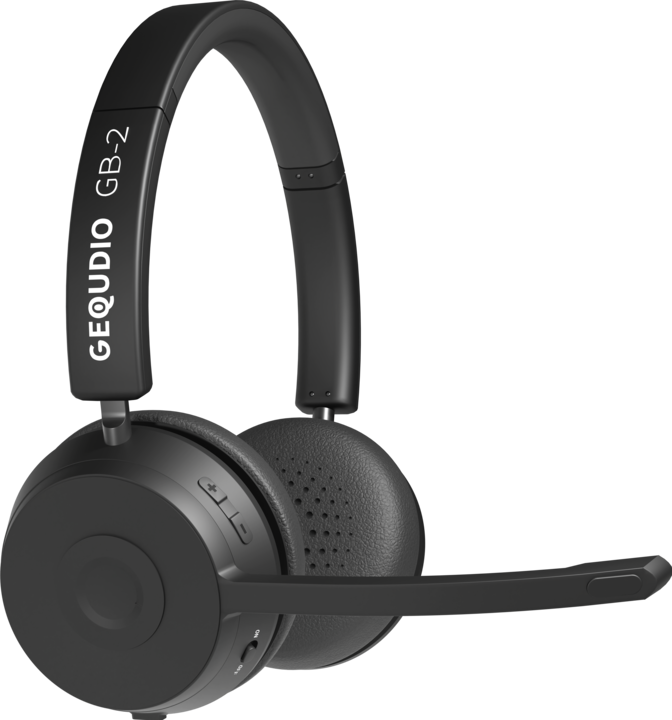 Actual product image Gequdio Cordless Bluetooth Headset GB-2 (without USB adapter) (Wireless, USB-A)