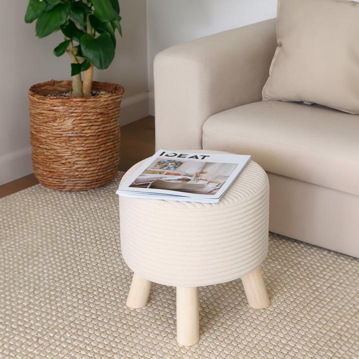 Image du produit Relaxdays Tabouret en corduroy