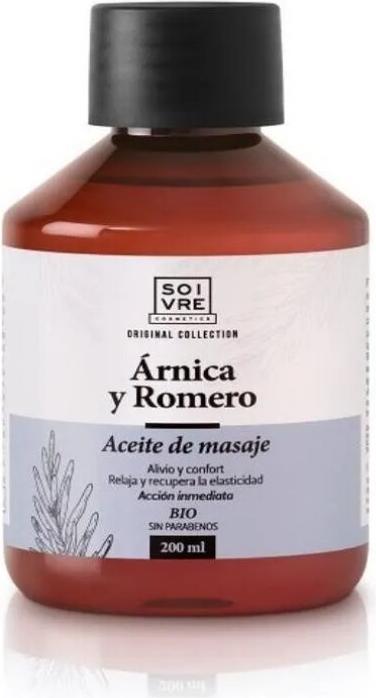 Image du produit Soivre Cosmetics Soivre Aceite Arnica Romarin 200ml (Huile pour le corps, 200 ml)