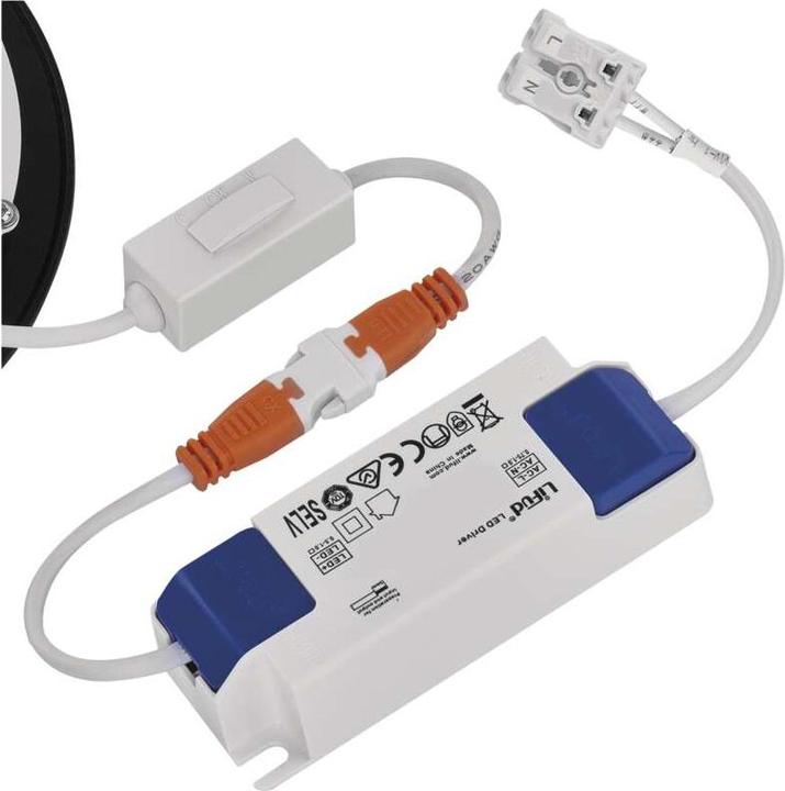 Immagine prodotto Emos NEXXO luce LED da incasso, rotonda, nera, 7W, con Change CCT (480 lm)