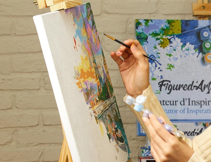 Immagine prodotto Figured'Art Dipingere con i numeri - Pioggia romantica