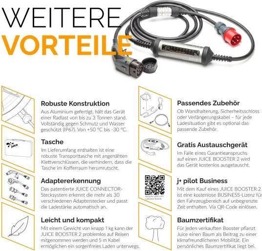 Image du produit Juice Technology Set Juice Booster 2 (Type 2, 22 kW, 32 A)