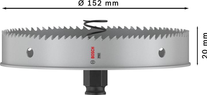 Produktbild Bosch Professional Zubehör PRO Sheet Metal PC Plus Lochsäge, 152 mm (152 Millimeter)