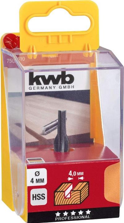 Produktbild kwb Hss Nutfräser 4Mm