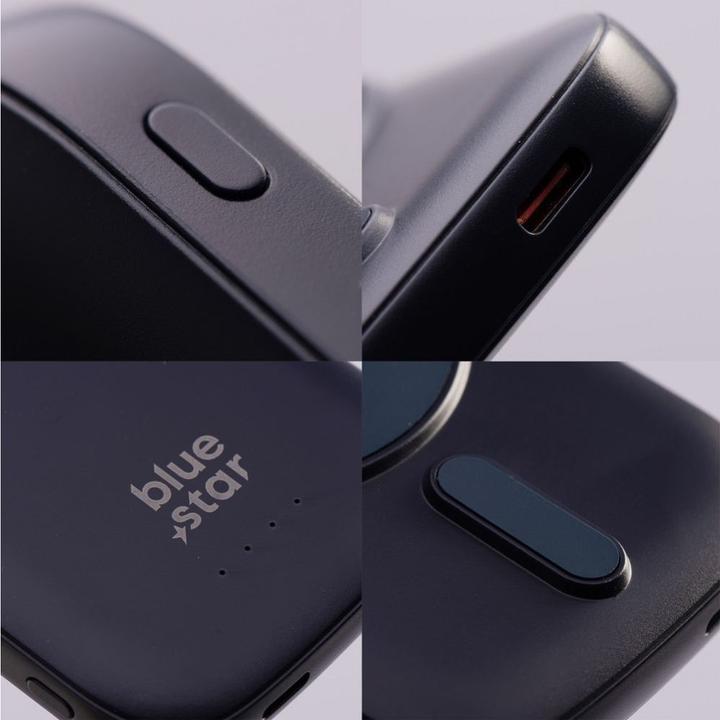 Produktbild Power bank Blue Star Powerbank compatible with MagSafe Blue Star Slim DG-P8 15W 5000 mAh navy blue (5000 mAh, 15 W, 19.25 Wh)