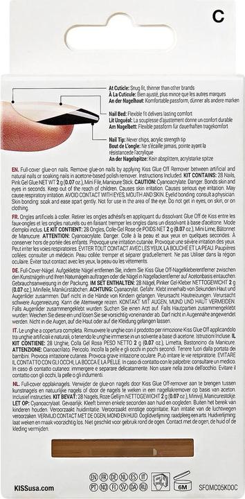 Image du produit KISS Nails - Salon Acrylic French Color - Catchy (Ongles artificiels, Pourpre)