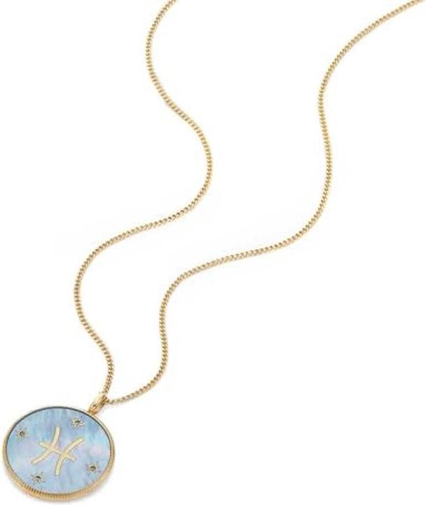 Actual product image Fossil - Gold-plated Pisces necklace Written in the Stars JF04848710 (Stainless steel, 51 cm)