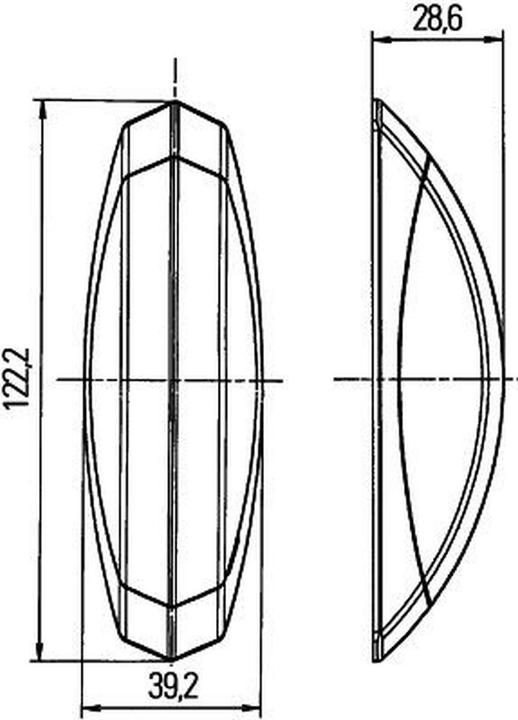 Actual product image Hella 192 Clearance lights side-mounted left halogen for AUWÄRTER