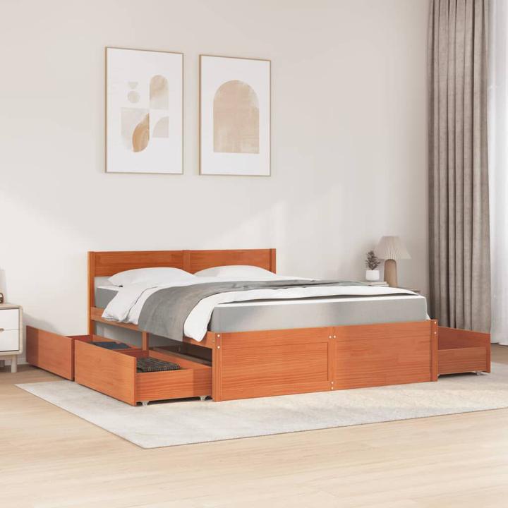 Actual product image vidaXL Bett (140 x 200 cm)