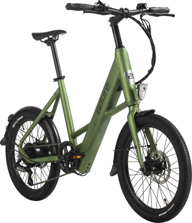 Adore E-Citybike 20" aluminium compact bike C-200 Compact Bike rear motor 45NM / 10,4Ah metallic green (42 cm)