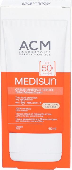 Image du produit ACM Laboratoires ACM Medisun Mineral Moisturizing and Toning Cream SPF 50+ - Light Tint, 40 ml (Crème solaire visage, SPF 50+, 40 ml, 30 g)