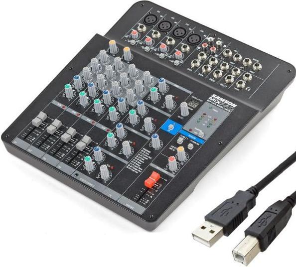 Produktbild Samson Mixpad MXP124FX USB Mischpult mit USB-Kabel (Studio- und Livemixer)
