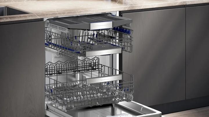 Produktbild Siemens iQ700, Teilintegrierter Geschirrspüler, 60 cm, Gebürsteter Stahl, SN57ES00CD, ID SN57ES00CD