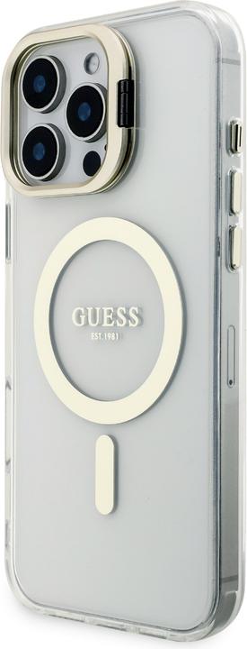 Image du produit Guess Coque magnétique MagSafe avec plaques interchangeables (rose / brun / noir) et Camera Stand (Apple iPhone 16 Pro Max)