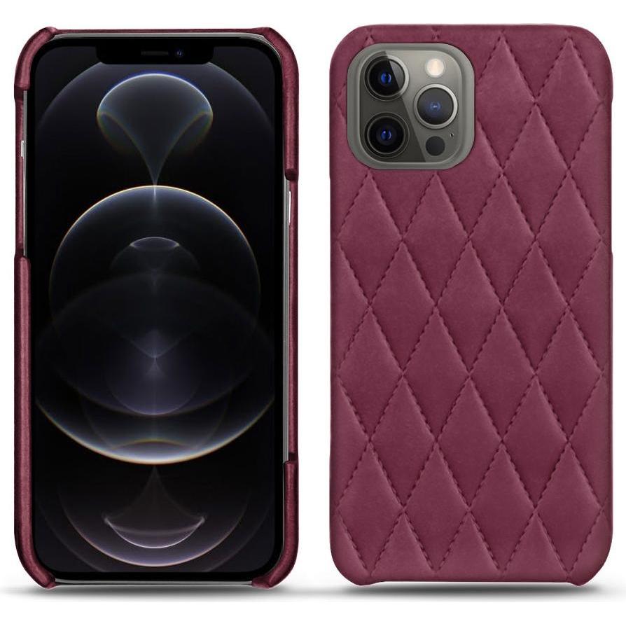 Noreve Lederschutzhülle (Apple iPhone 12 Pro), Smartphone Hülle, Violett