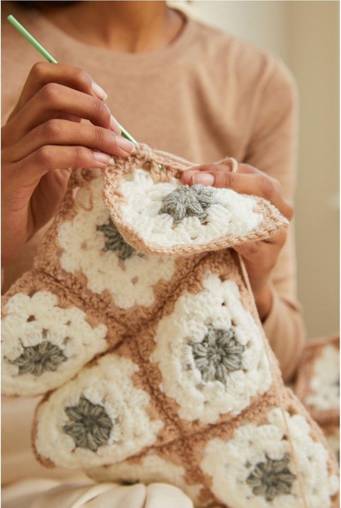 Actual product image DMC Gift of Stitch Crochet Set Blanket