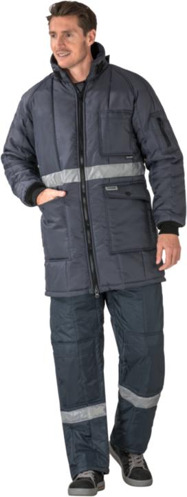 Produktbild Planam Gefrierhaus Parka marine, Innenfutter kornblumenblau XL XXL (XXL)
