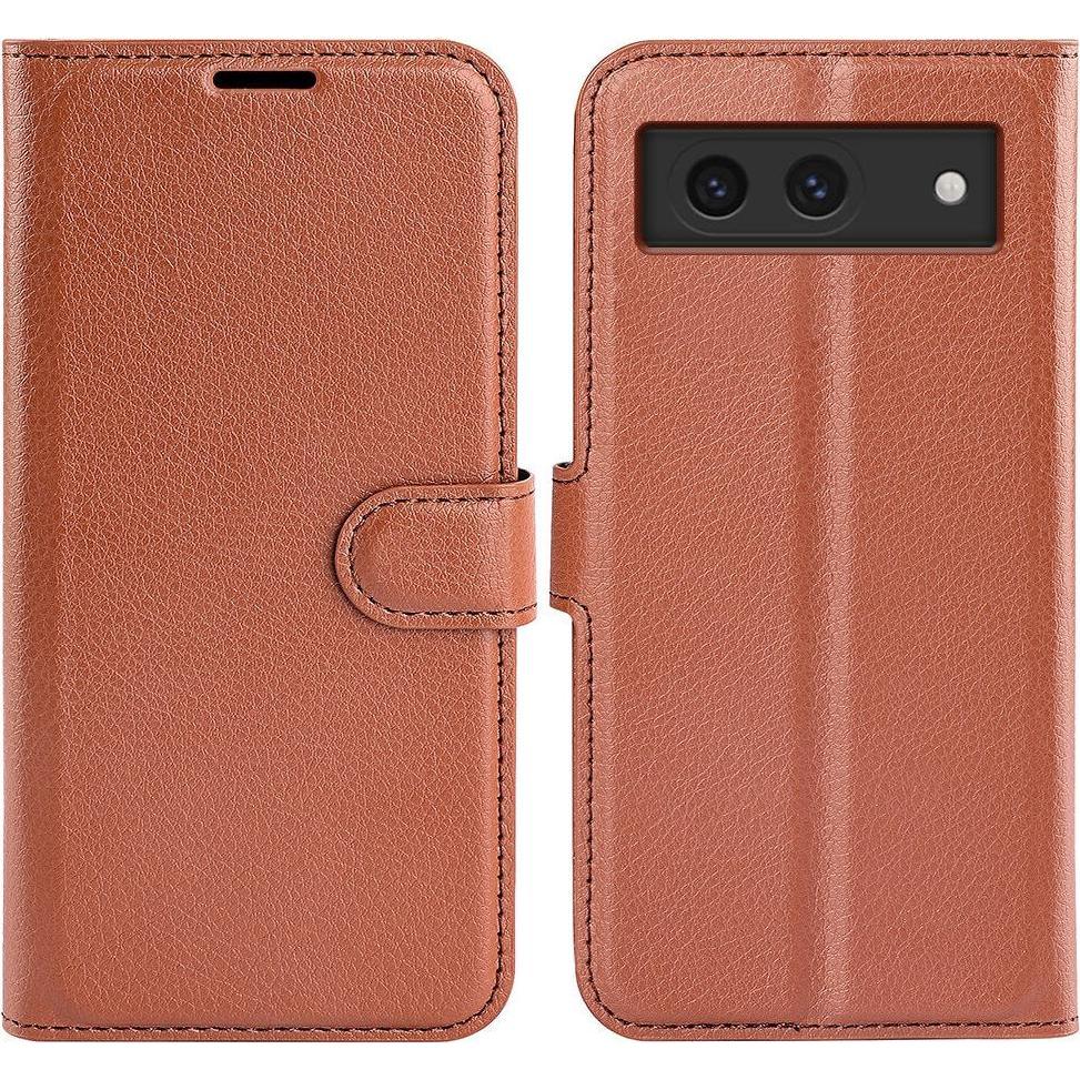 Cover-Discount Google Pixel 8a - Leder Etui Hülle (Google Pixel 8a), Smartphone Hülle, Braun