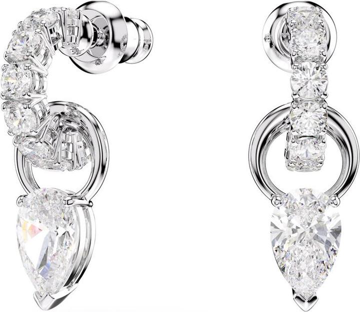 Immagine prodotto Swarovski Mesmera Set Tropfenschliff Rundschliff Weiss Rhodiniert (Metallo Swarovski)