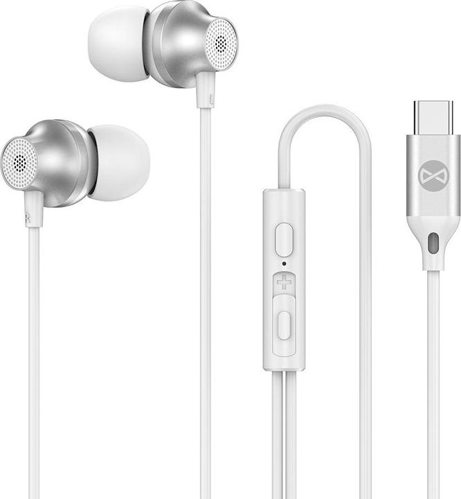 Immagine prodotto Forever wired earphones EP-02 USB-C white (Cablato)