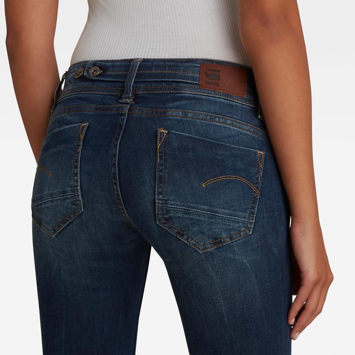 Actual product image G-Star Midge Saddle Mid Straight Jeans Neutro dk aged (W34/L32)