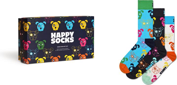 Immagine prodotto Happy Socks Cane misto (confezione da 3, 41 - 46)
