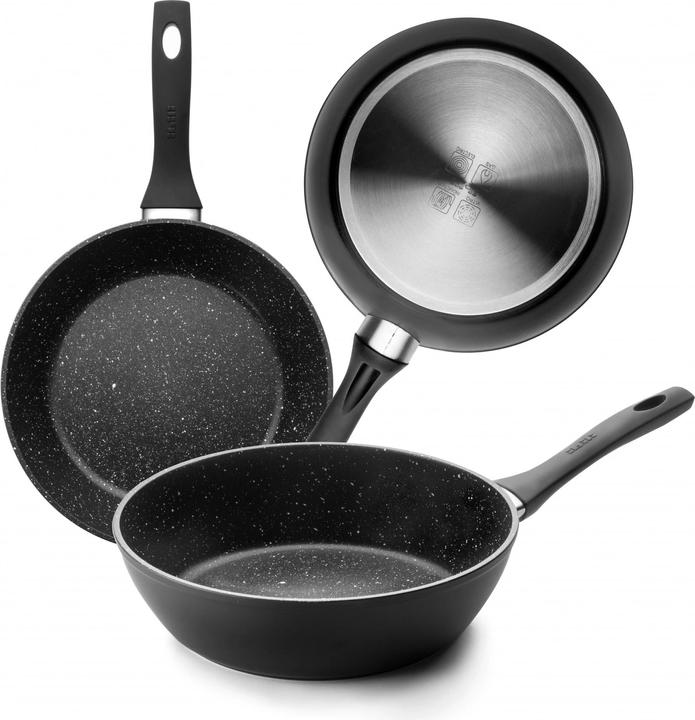 Actual product image Ibili Natura frying pan 24 cm High-quality frying pan with non-stick coating (24 cm, Frying pan, Stainless steel)