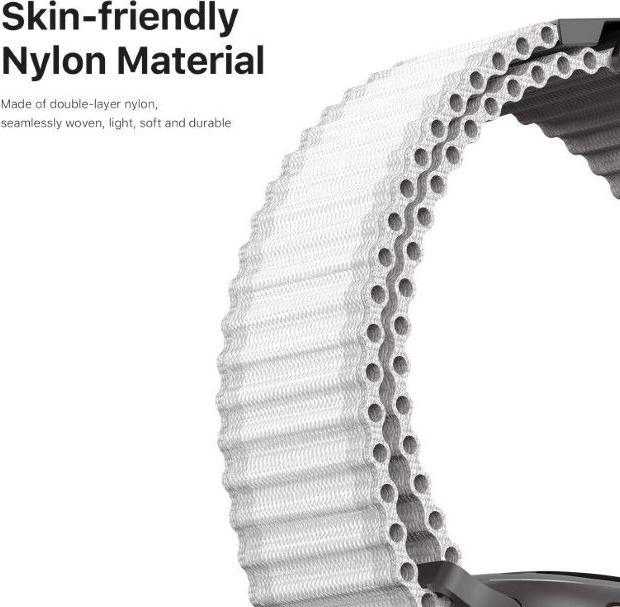 Actual product image Dux Ducis Apple Watch 44/45/46/49mm - nylon fabric replacement strap (44 mm, 45 mm, 42 mm, 49 mm, Nylon, Apple Watch SE, Apple Watch Series 6, Apple Watch Series 5, Apple Watch Series 8, Apple Watch Series 3, Apple Watch Series 4, Apple Watch Series 9, Apple Watch Ultra 2, Apple Watch SE (2022/2023), Apple Watch Series 10, Apple Watch Series 7, Apple Watch Ultra)