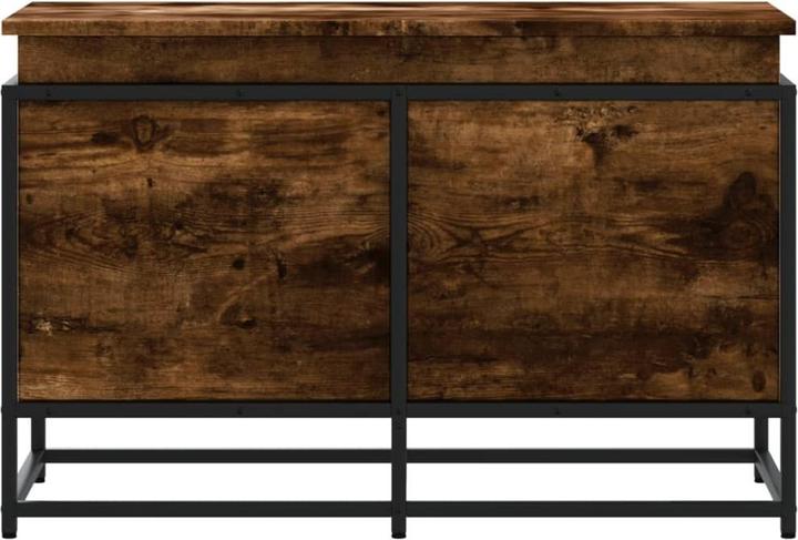 Image du produit vidaXL Coffre de rangement Couvercle Coffre à jouets Coffre à coussins Chêne fumé (80 x 40 x 51,5 cm)