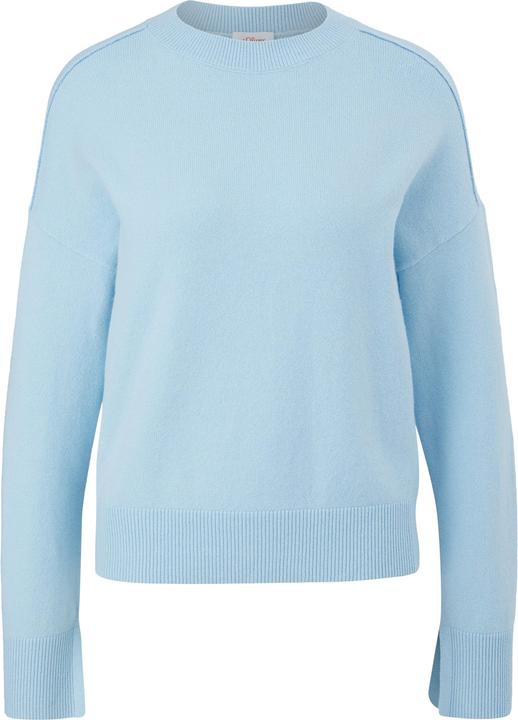 Actual product image s.Oliver Strickpullover Pullover mit geschlitztem Ärmelsaum (34)