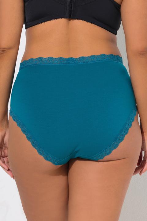 Produktbild Ulla Popken Midislips, 3er-Pack, Spitzenband (56, 3er Pack)