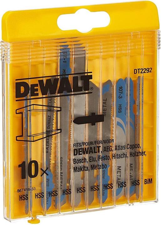 Produktbild DeWalt Sägeblatt für Stichsägen Metall 10-Teile