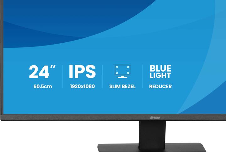 Actual product image iiyama 60,5cm (23,8") X2491H-B1 16:9 HDMI+DP IPS (1920 x 1080 pixels, 23.80")