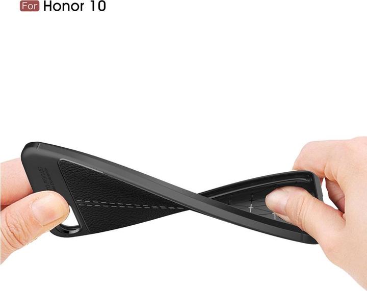 Produktbild Screenguard Honor 10 Hülle Leather Design TPU Cover